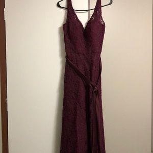 Beautiful burgundy lace dress